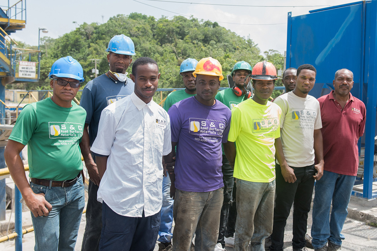 S&G team and plant